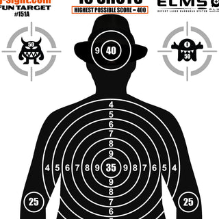 ORIGINAL 10 SHOT - 11" X 15" TARGET 130LB CARD