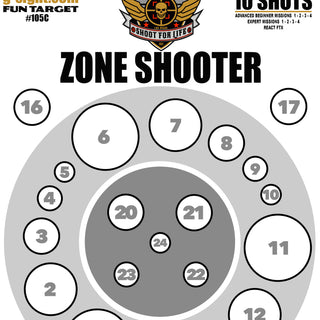 ZONE SHOOTER - 11" X 15" TARGET 130LB CARD